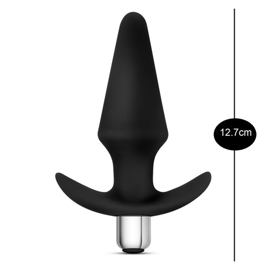 Plug Anal Fantasy Mini Vibrador De Silicon, Principiantes Luxe - Discover - Black