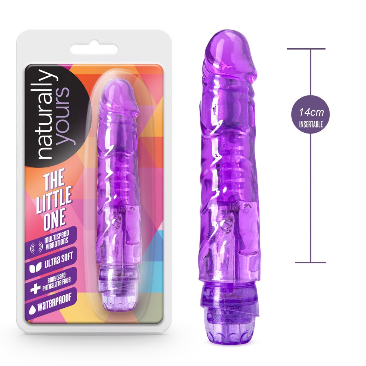 Dildo Vibrador 14cm X5 Plus Little One Pequeño The Little One Purple