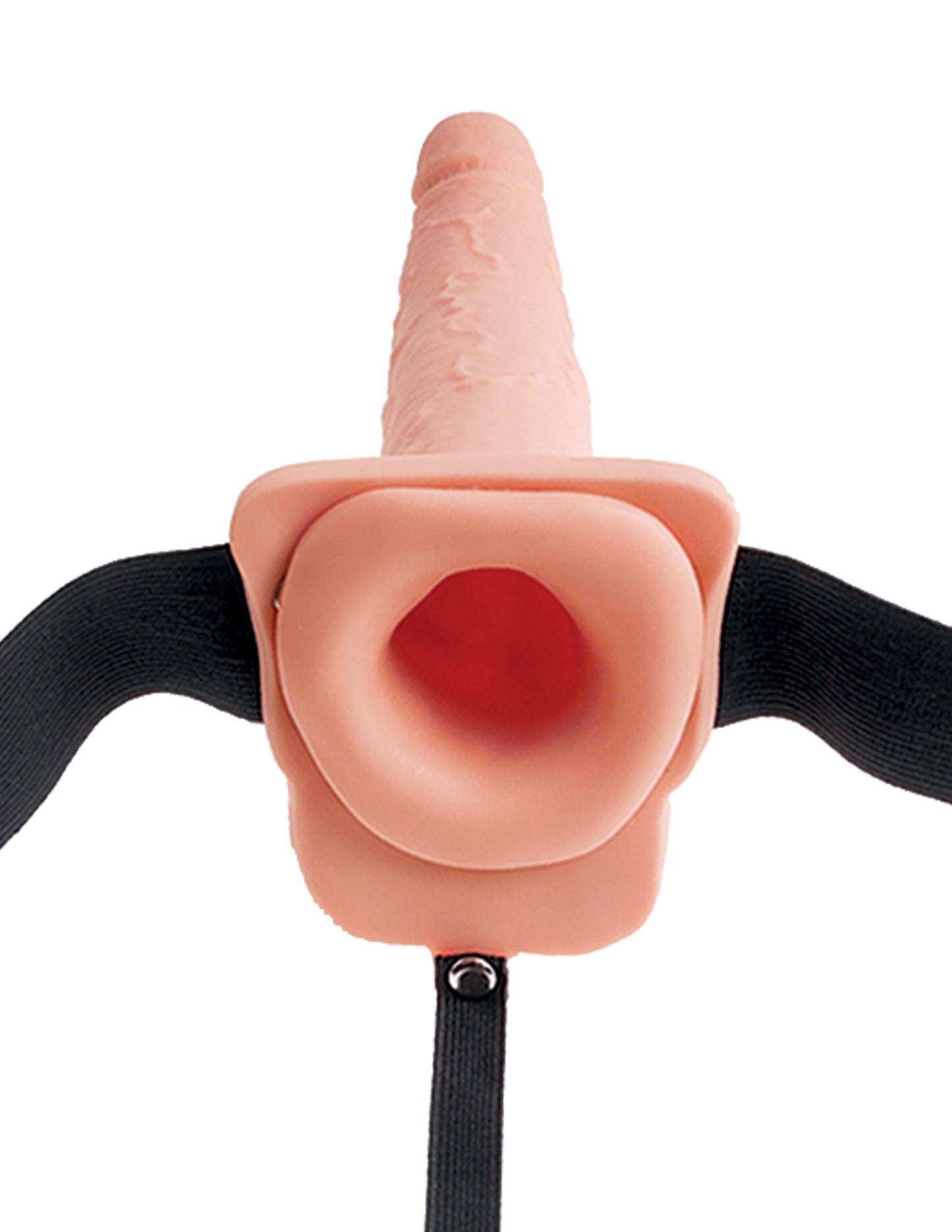 Dildo Hueco Funda Arnés 19cm Hollow Strap On Fetish Unisex Fetish Fantasy Series 7" Squirting Hollow Strap-on - Light/Black