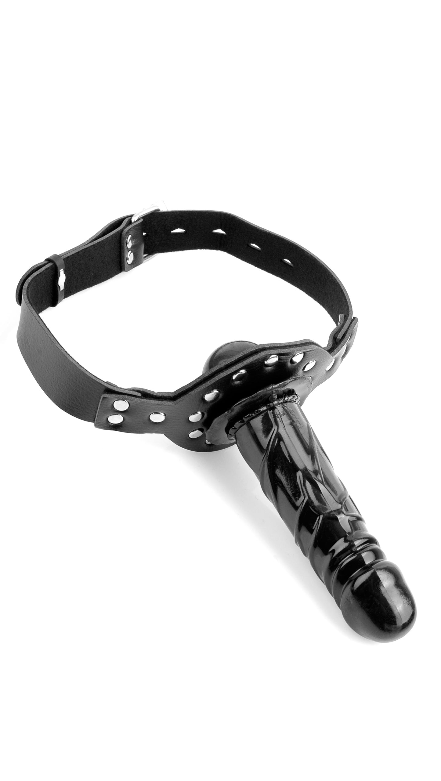 Mordaza Ajustable Ball Gag Fetish Boundage Consolador Deluxe Ball Gag with Dildo - Black