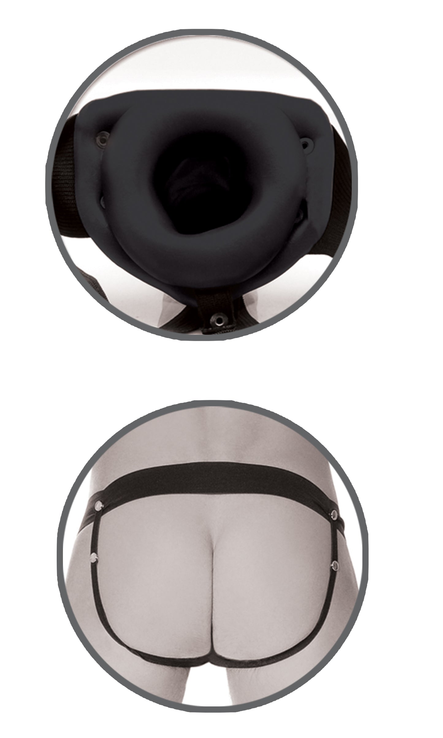Hollow Strap On Funda Extensión Unisex Arnés Y Dildo Hueco Arnés Negro 15cm Size Matters Erection Assist Hollow Strap On