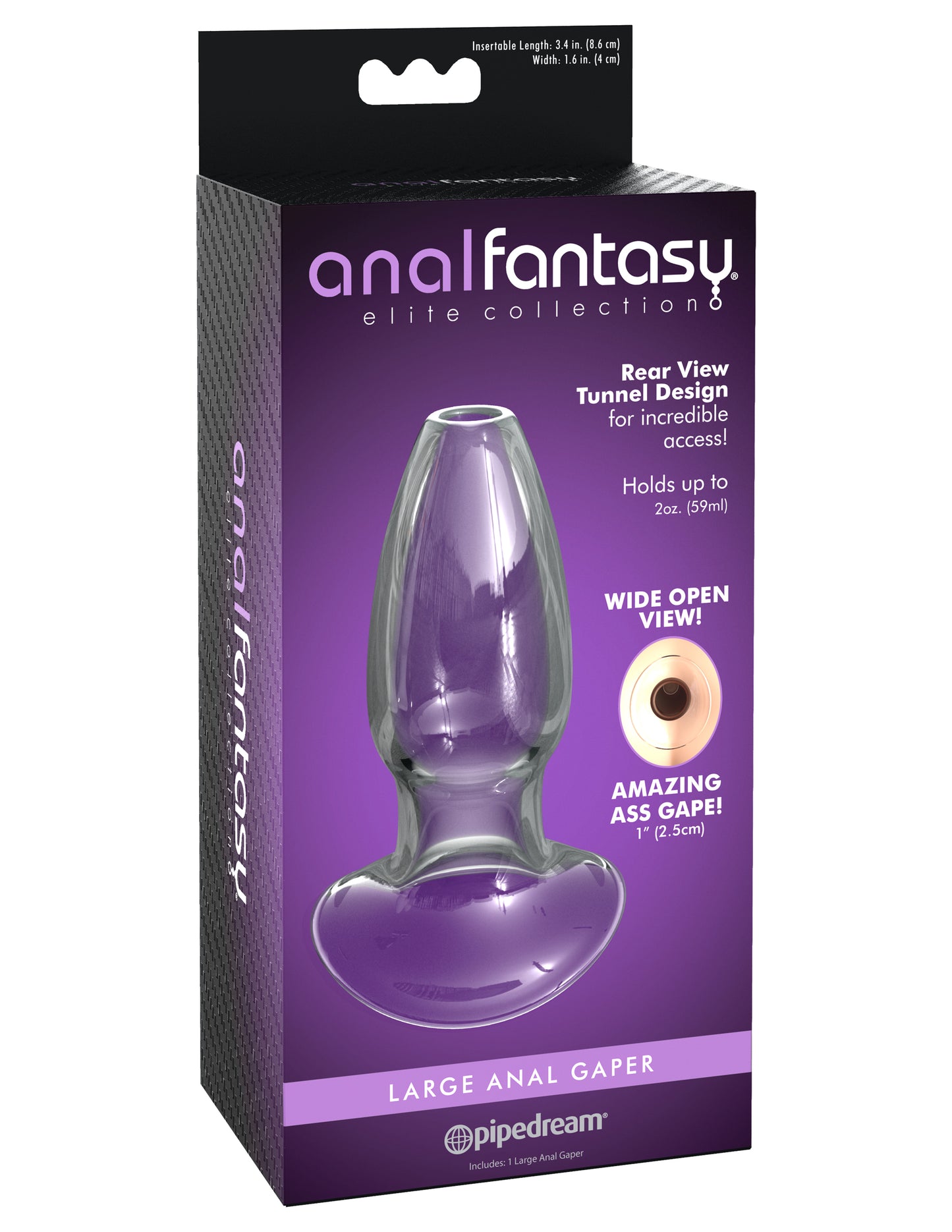 Plug Anal Fantasy Transparente Anal Gaper Tunel Open Wide