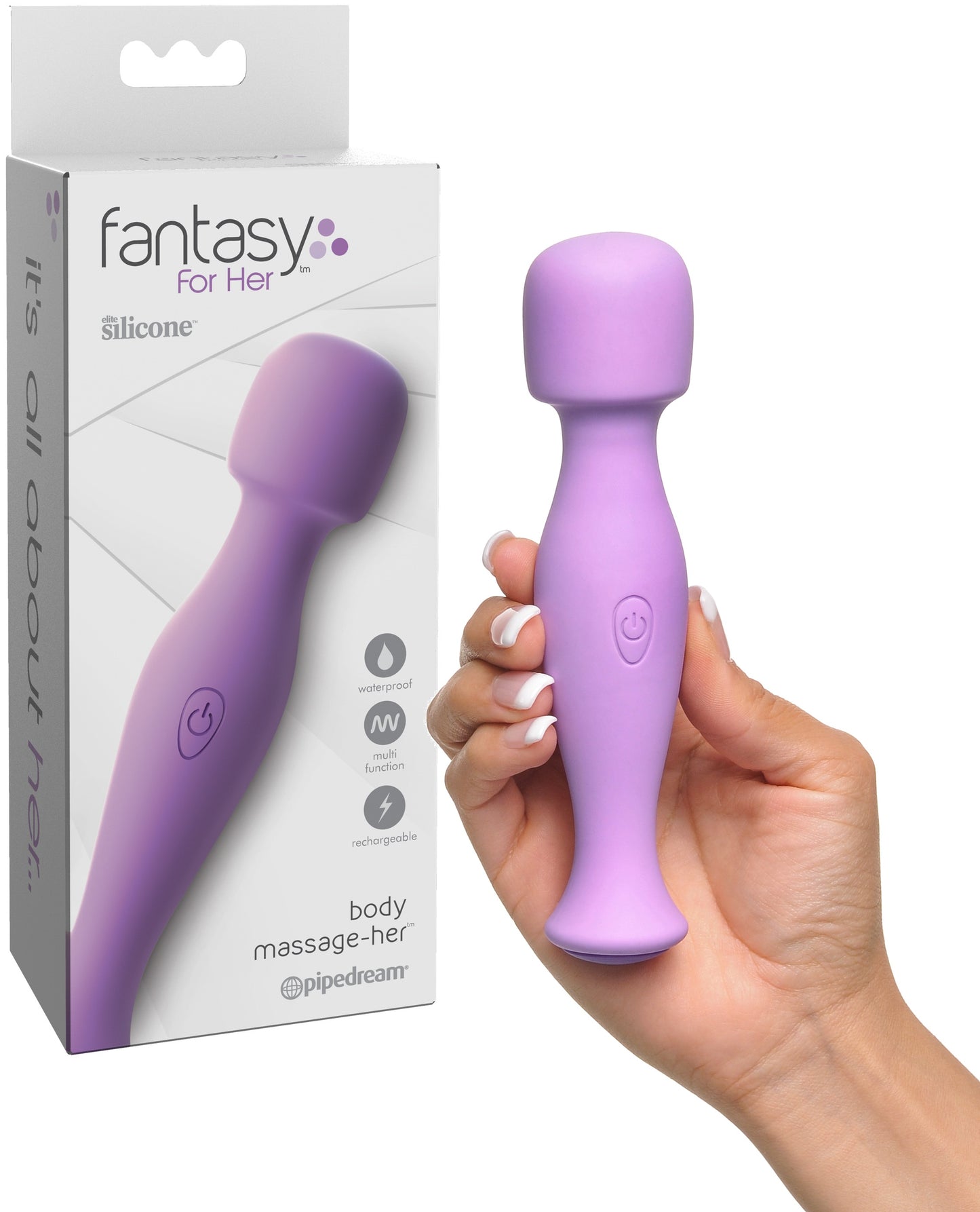 Vibrador Masajeador Recargable Silicona Masaje FANTASY FOR HER BODY MASSAGE-HER