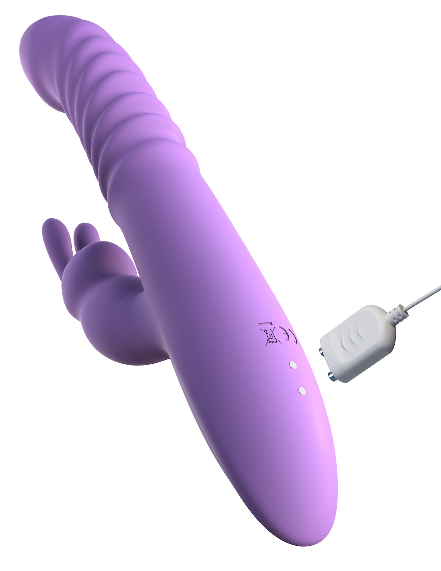 Vibrador Recargable, Empuje, Giro, Estimula Clítoris Y Calentatamiento Fantasy For Her Her Thrusting Silicone Rabbit