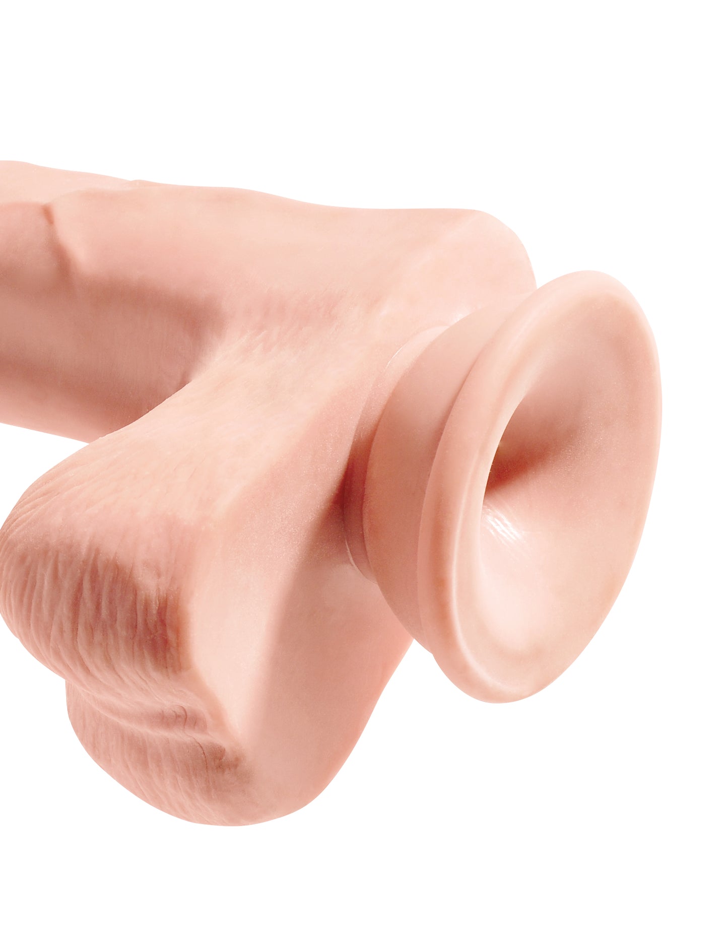 Dildo Flexible Suave Realista Enorme 30cm King Cock Plus 12" Triple Density Cock with Balls - Flesh