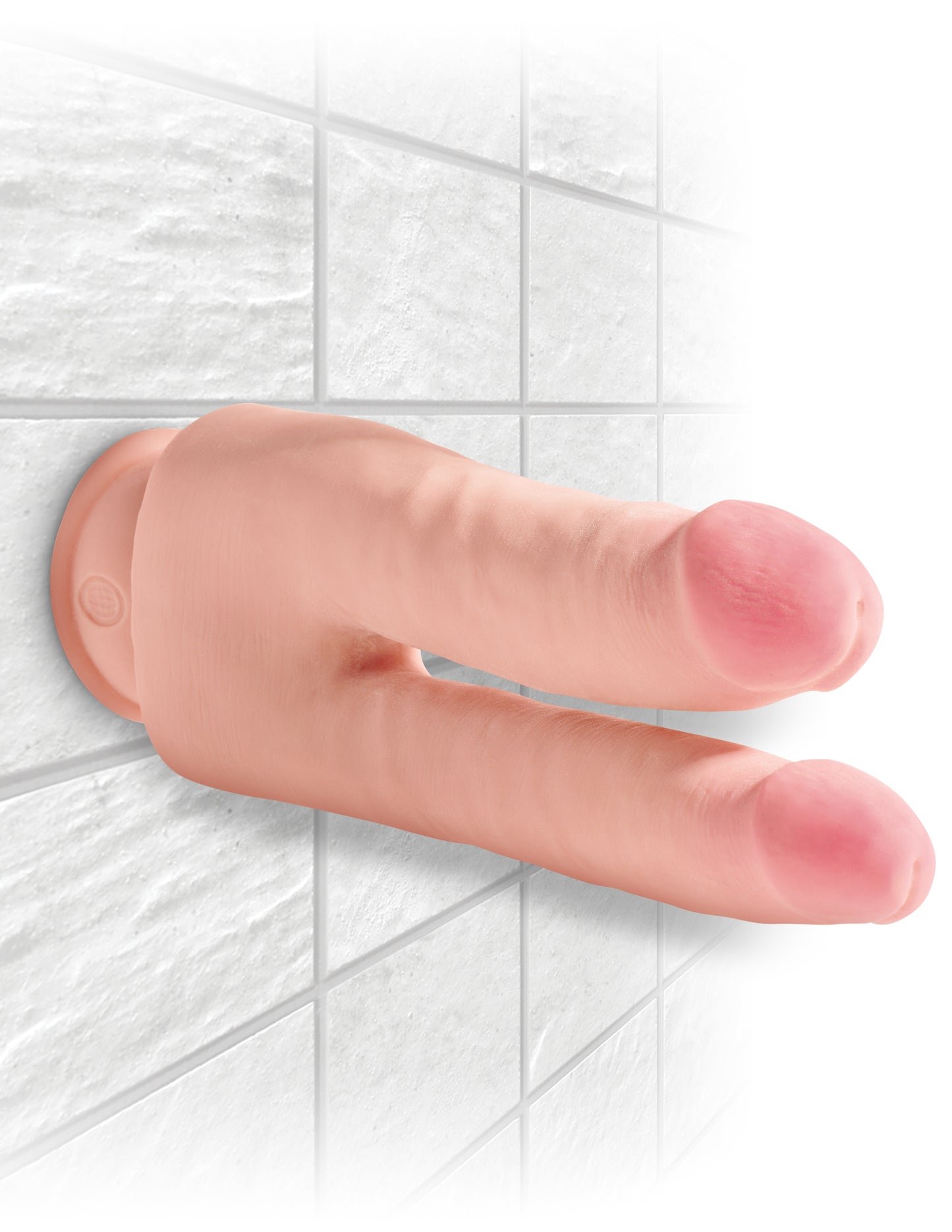 Dildo Doble Penetracion Suave Y Real Dos Penes King Cock Plus 9.5" Triple Density Double Penetrator