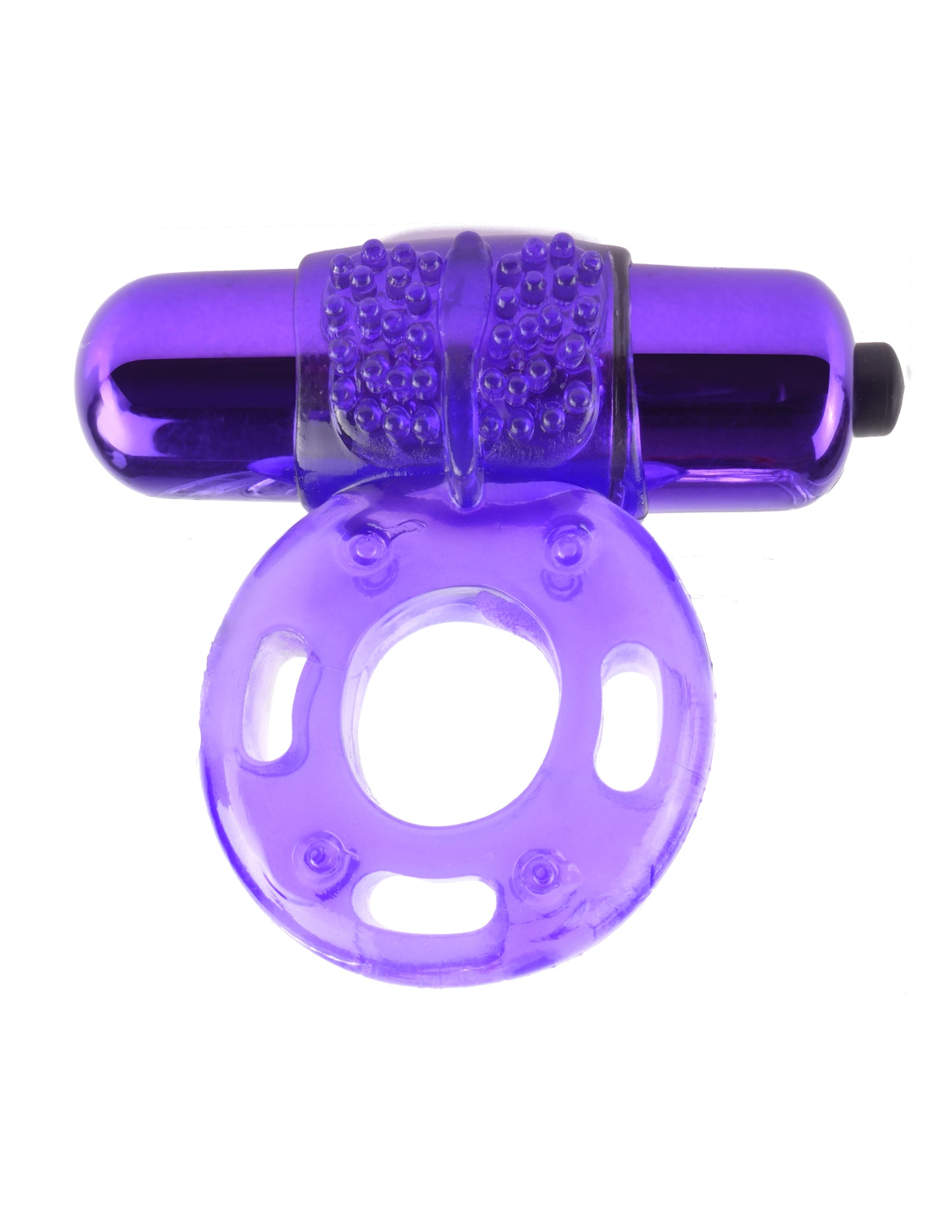 Anillo De Retención Asombrosas Vibraciones Retardar Reusable Fantasy C-Ringz Vibrating Super Ring - Purple