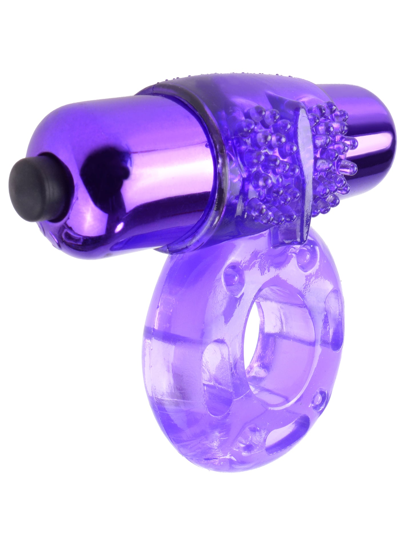 Anillo De Retención Asombrosas Vibraciones Retardar Reusable Fantasy C-Ringz Vibrating Super Ring - Purple