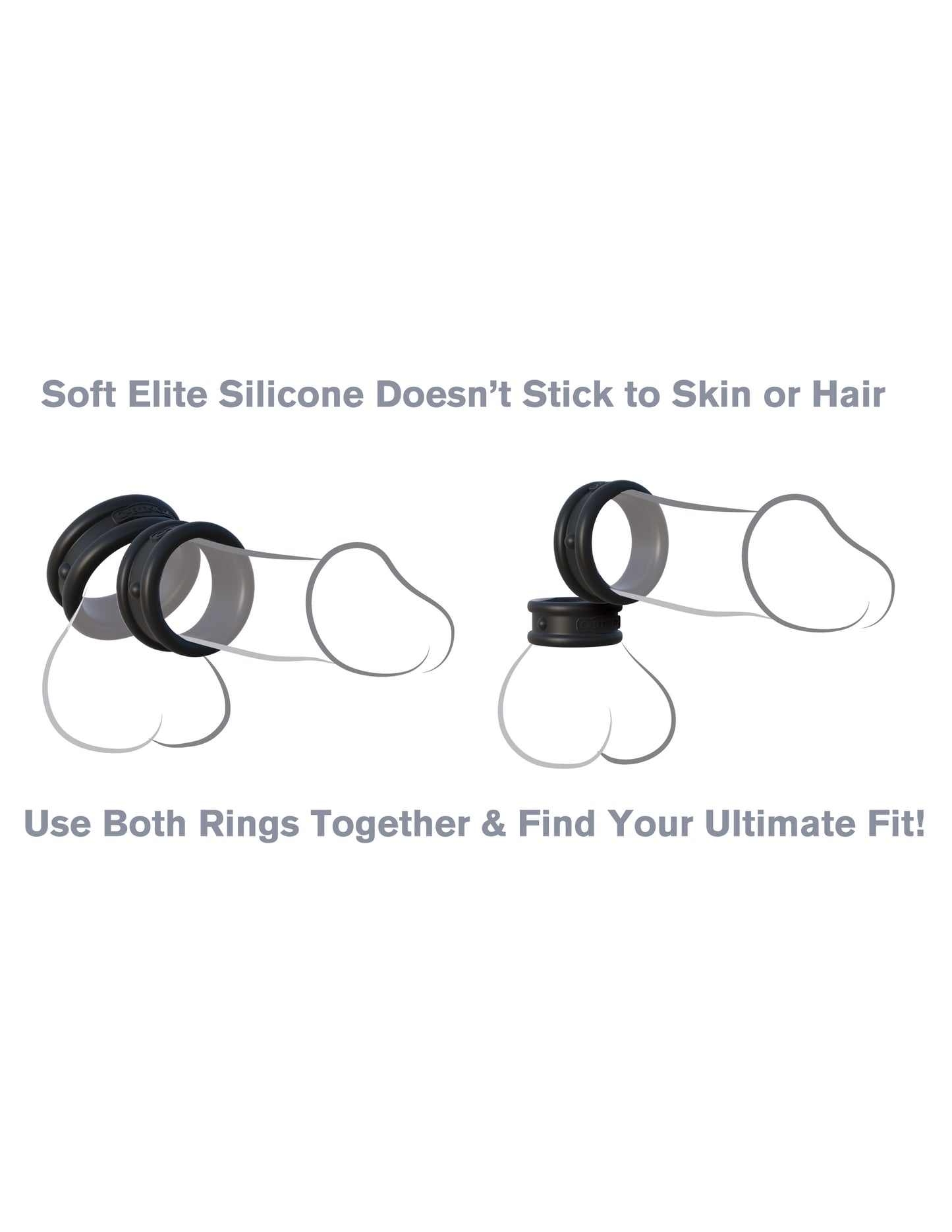 Max-Width Silicone Rings Anillo Para Pene Sujetador De Testiculos Silicone