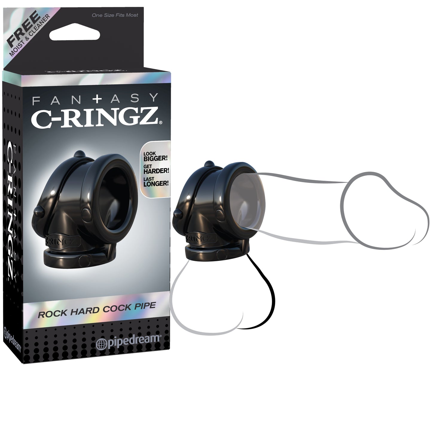 Anillo Liga Para Pene Y Testiculos Silicona Elástico Cock Pipe FANTASY C-RINGZ ANILLO COCK