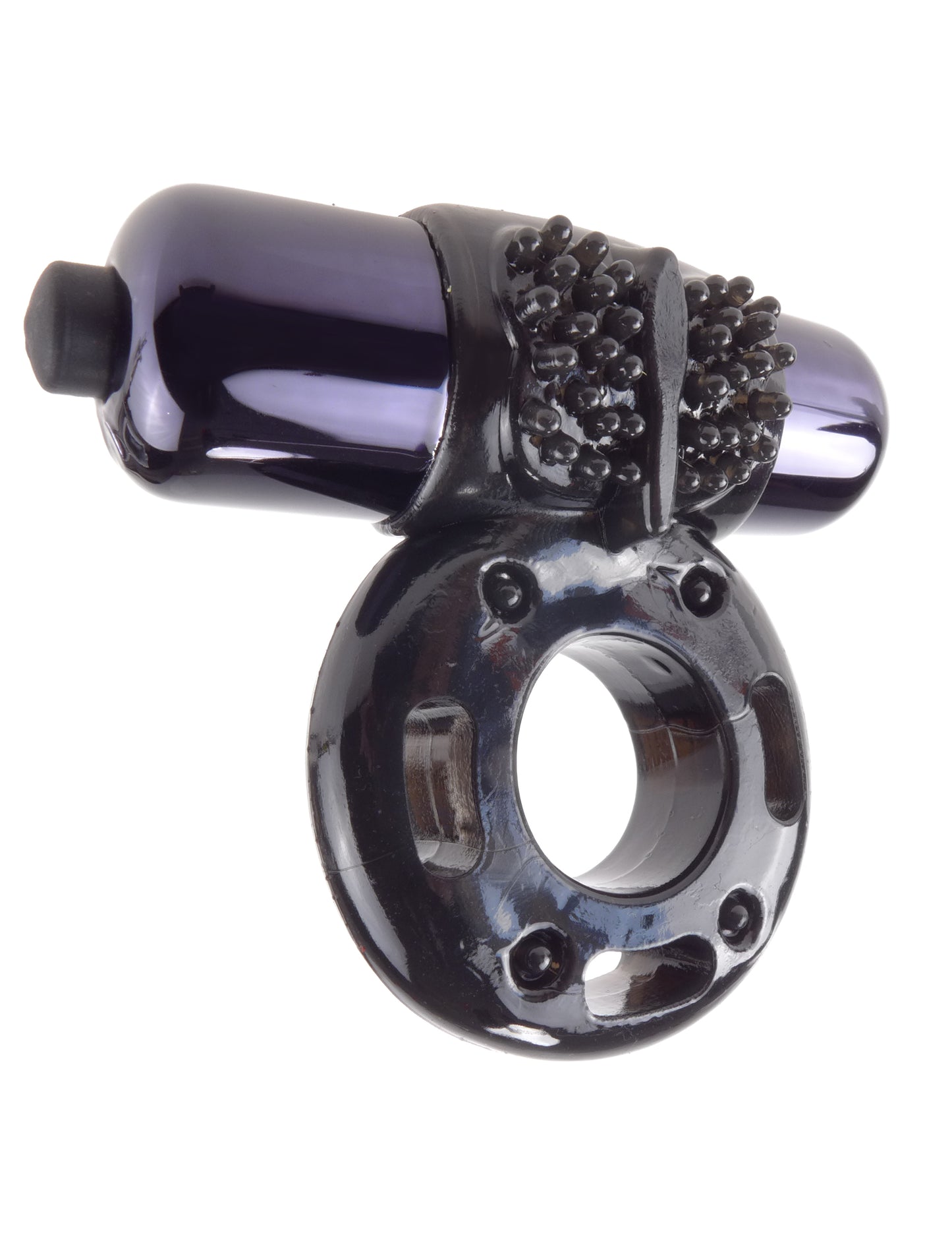 Anillo Vibrador Ngo Reusable Asombrosas Vibraciones Retardar Eyaculación VIBRATING SUPER RING ? BLACK