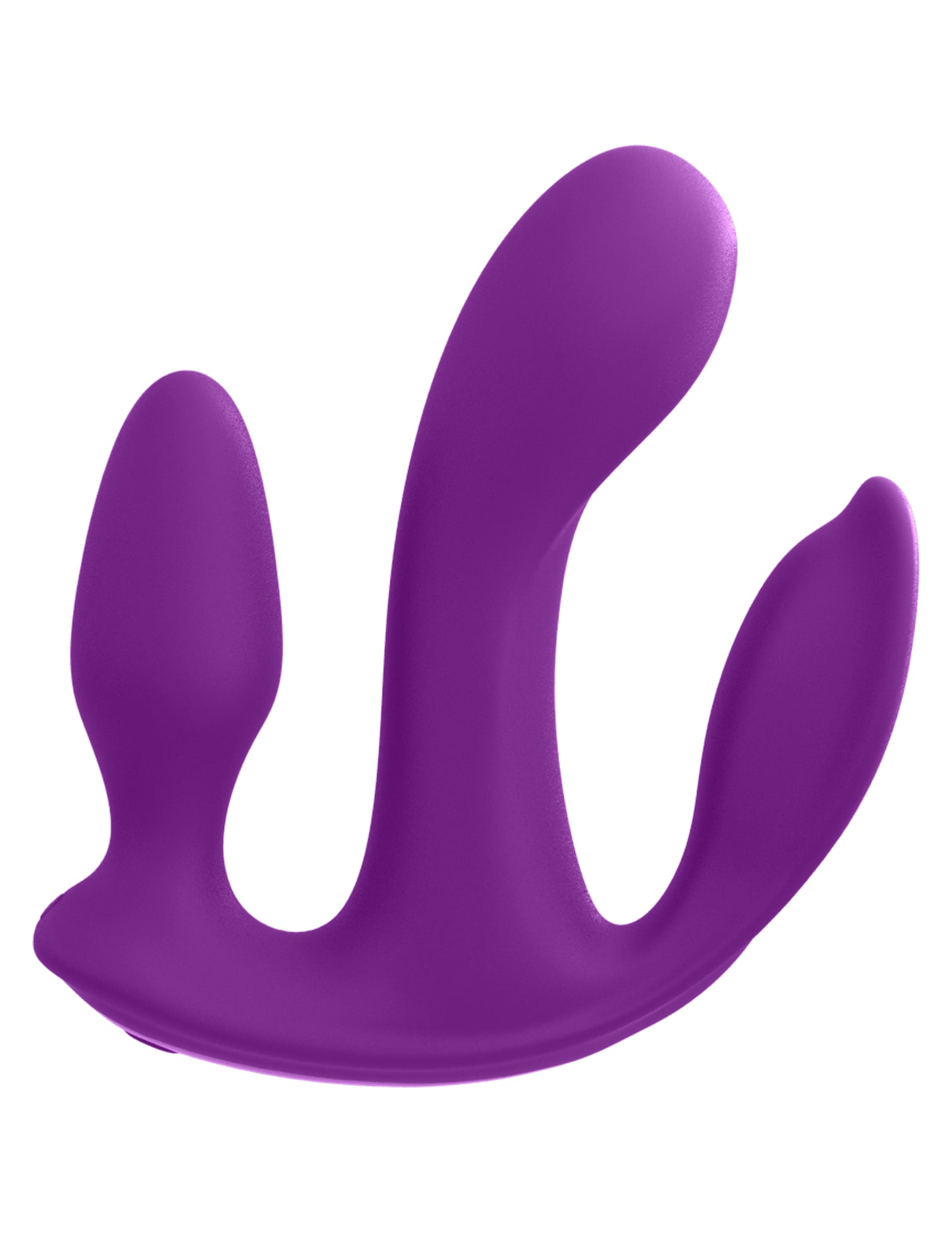 Vibrador Triple Estimulación Vaginal Anal Clitoris Silicon 3Some Total Ecstasy