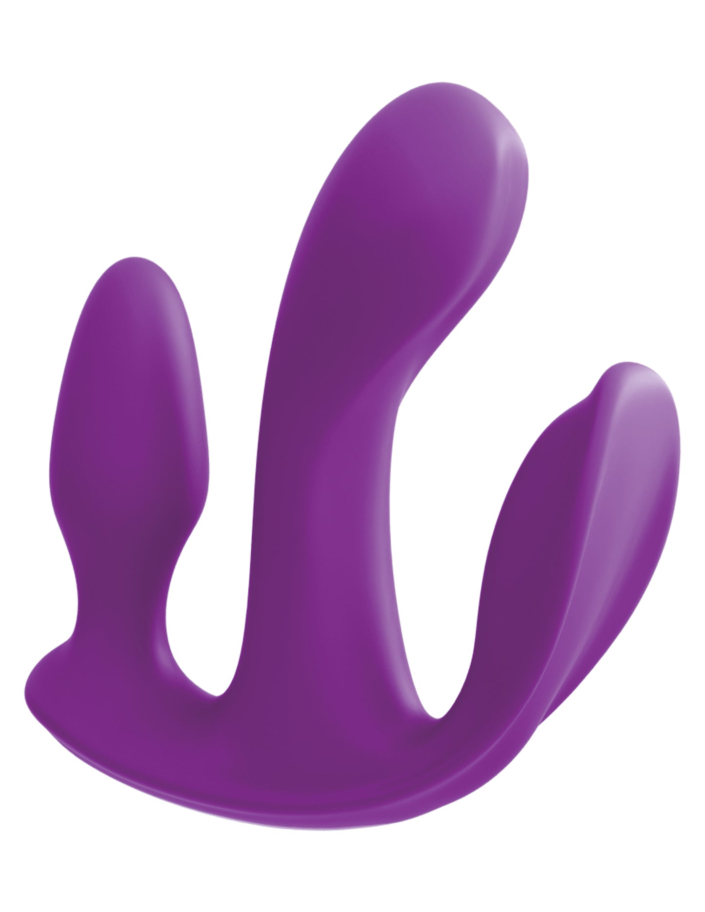 Vibrador Triple Estimulación Vaginal Anal Clitoris Silicon 3Some Total Ecstasy
