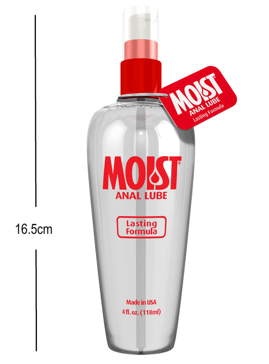 Lubricante Anal Lube Moist 4oz. Lasting Formula,Con Dispensador Larga Duración