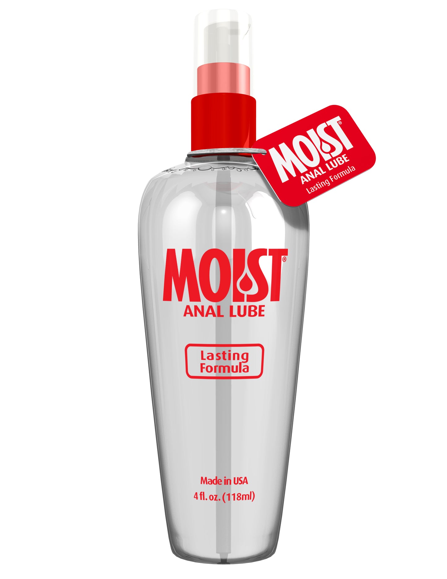 Lubricante Anal Lube Moist 4oz. Lasting Formula,Con Dispensador Larga Duración