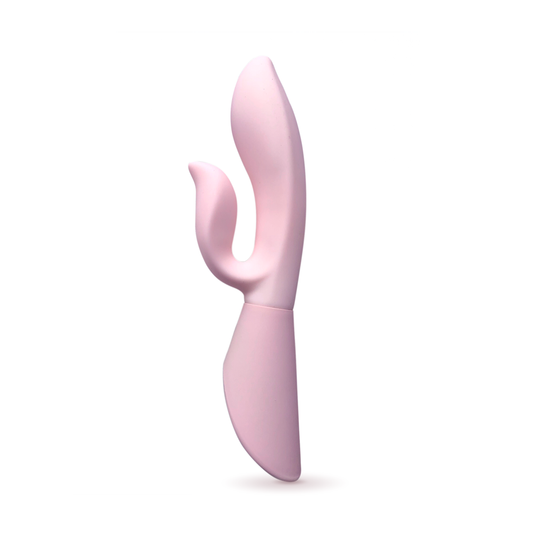 Vibrador Recargable Estimula Clitoris Activa Al Tacto Touch Me Touch Activated Rabbit Vibe in Pink