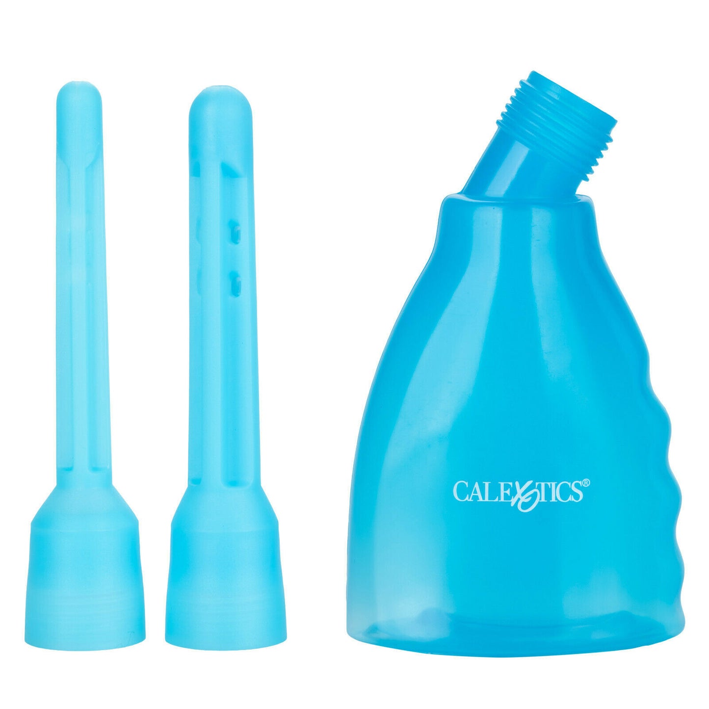 Enema Higiene Intima Anal Vaginal Unisex Ducha Dos Nodulos Azúl