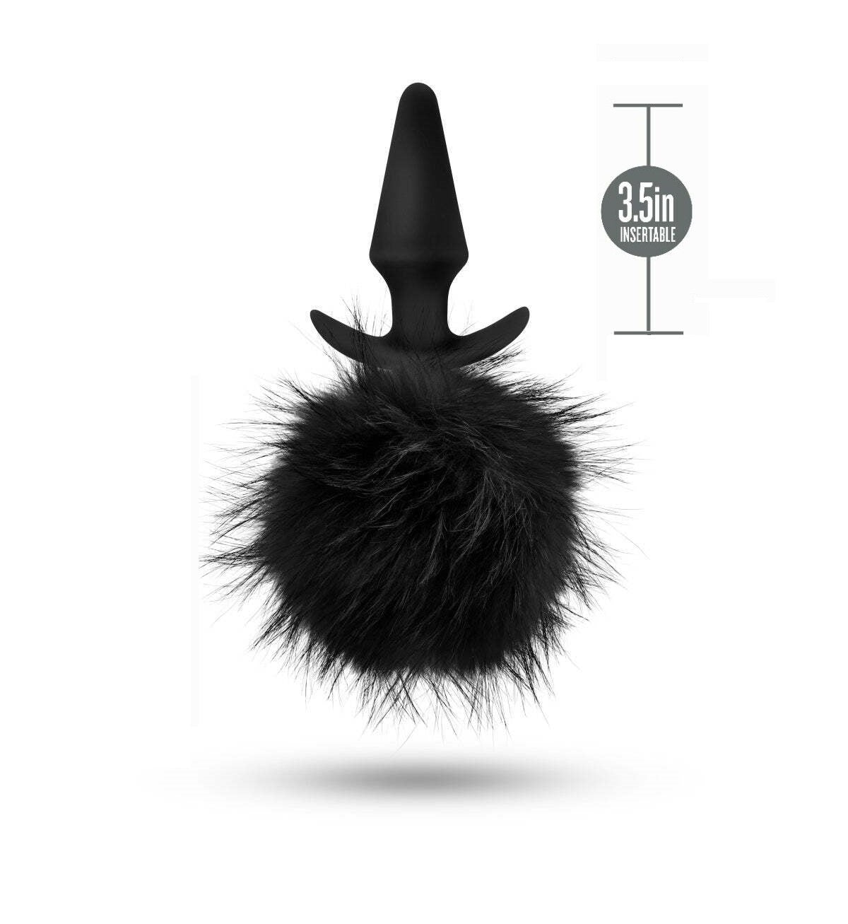 Plug Anal Colita Sexy Hermoso Cola Conejo Alta Calidad Anal Adventures Platinum - Rabbit Tail Plug - Black
