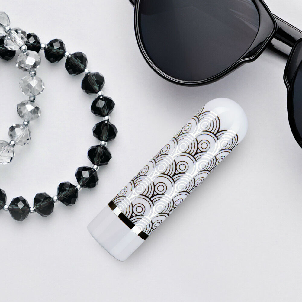 Bala Recargable Consolador Vibrador Bala Vibradora Potente Clásica Pequeña The Collection Glitzy Halo Bullet