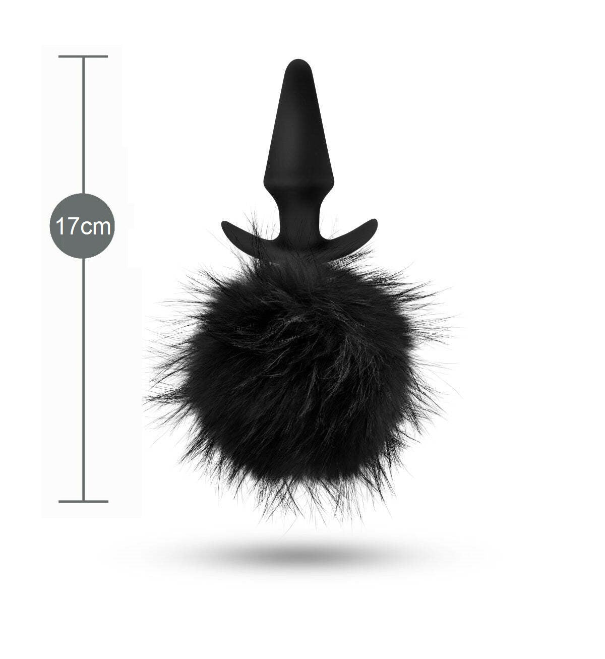 Plug Anal Colita Sexy Hermoso Cola Conejo Alta Calidad Anal Adventures Platinum - Rabbit Tail Plug - Black