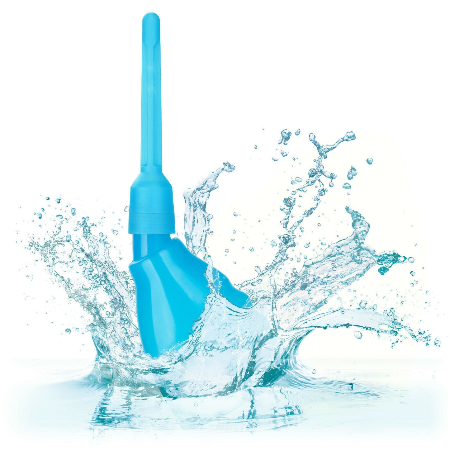 Enema Higiene Intima Anal Vaginal Unisex Ducha Dos Nodulos Azúl