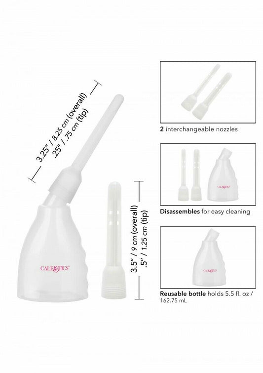 Enema Higiene Intima Anal Vaginal Unisex Ducha Dos Nodulos Naranja