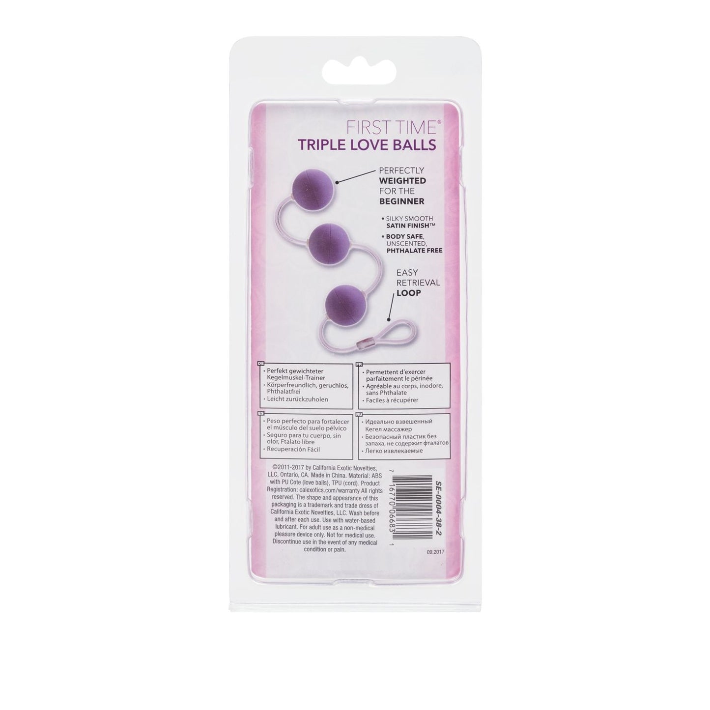 Triple First Time Bolitas Kegel Bola Ejercicios Piso Pelvico Control Vaginal Pink