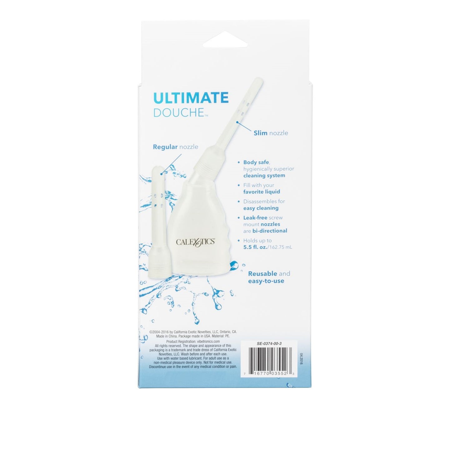 Enema Higiene Intima Anal Vaginal Unisex Ducha Dos Nodulos Clear