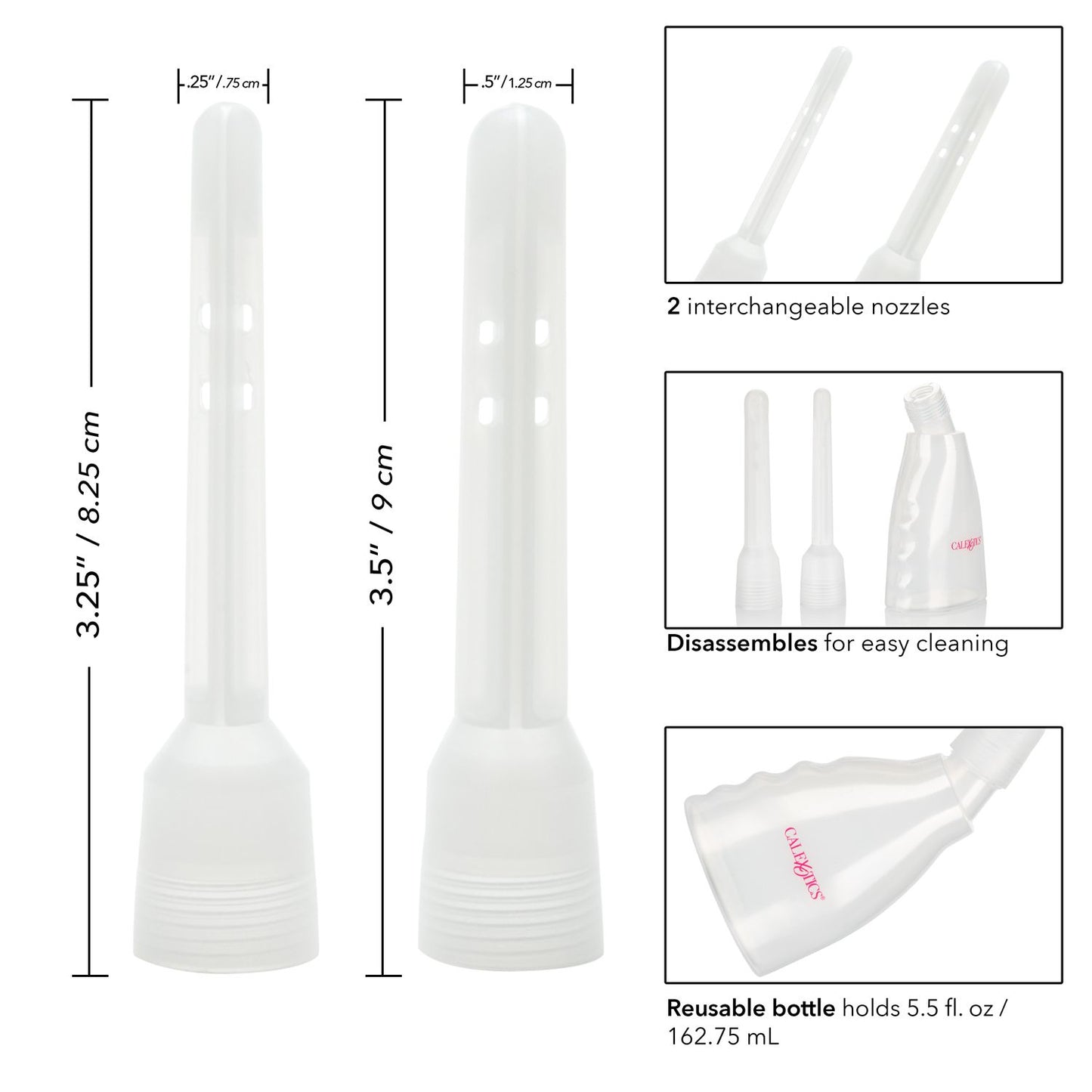 Enema Higiene Intima Anal Vaginal Unisex Ducha Dos Nodulos Clear