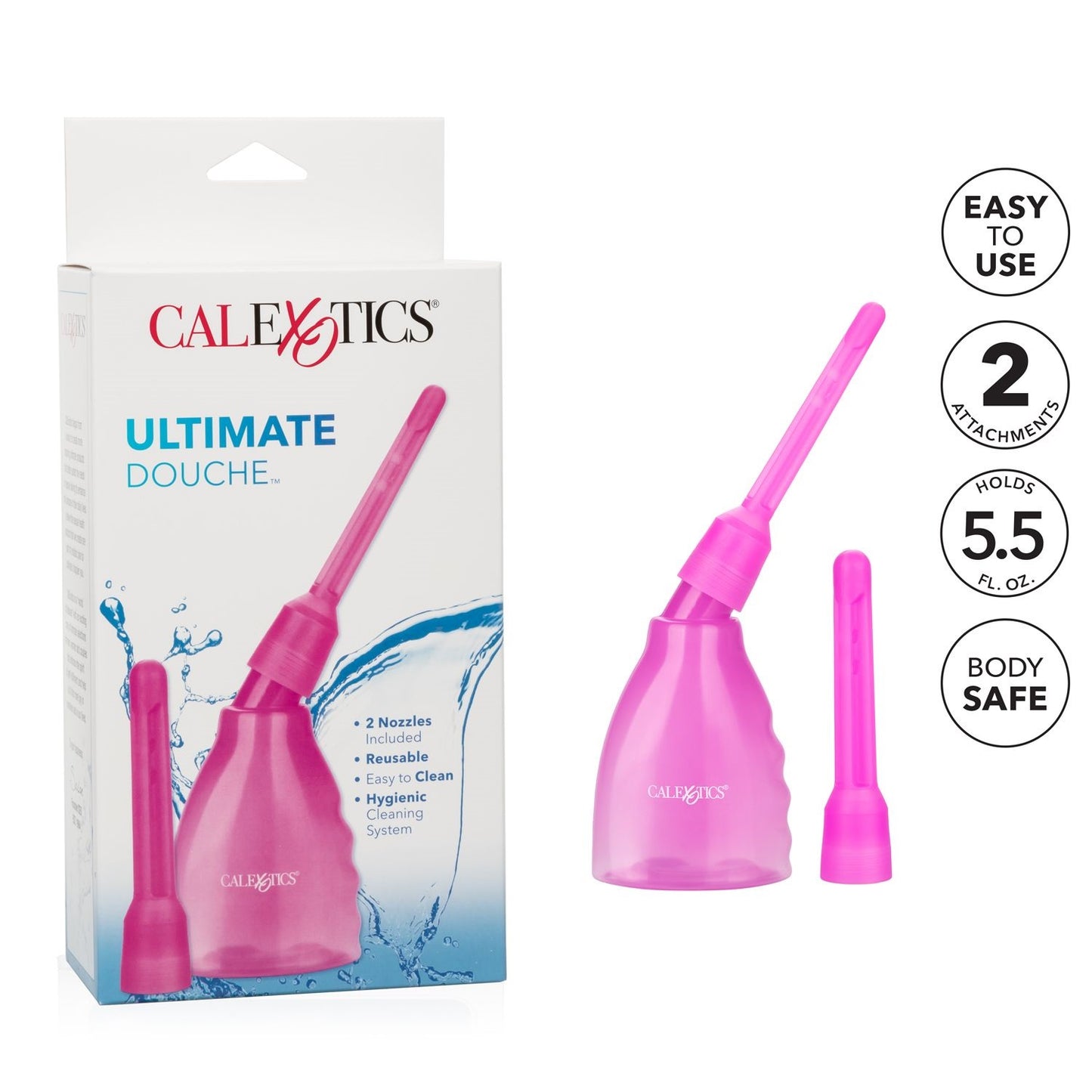 Enema Higiene Intima Anal Vaginal Unisex Ducha Dos Nodulos pink