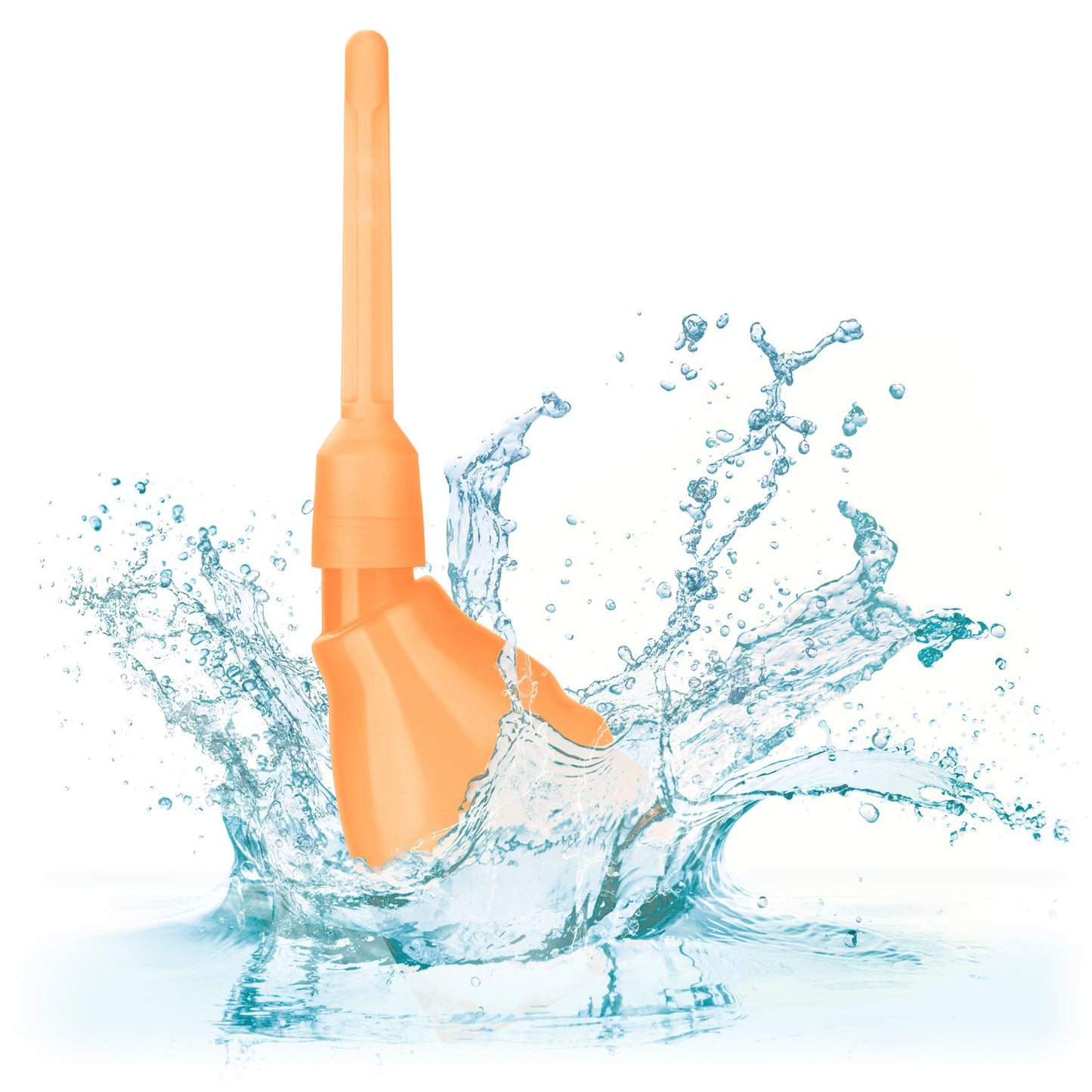 Enema Higiene Intima Anal Vaginal Unisex Ducha Dos Nodulos Naranja