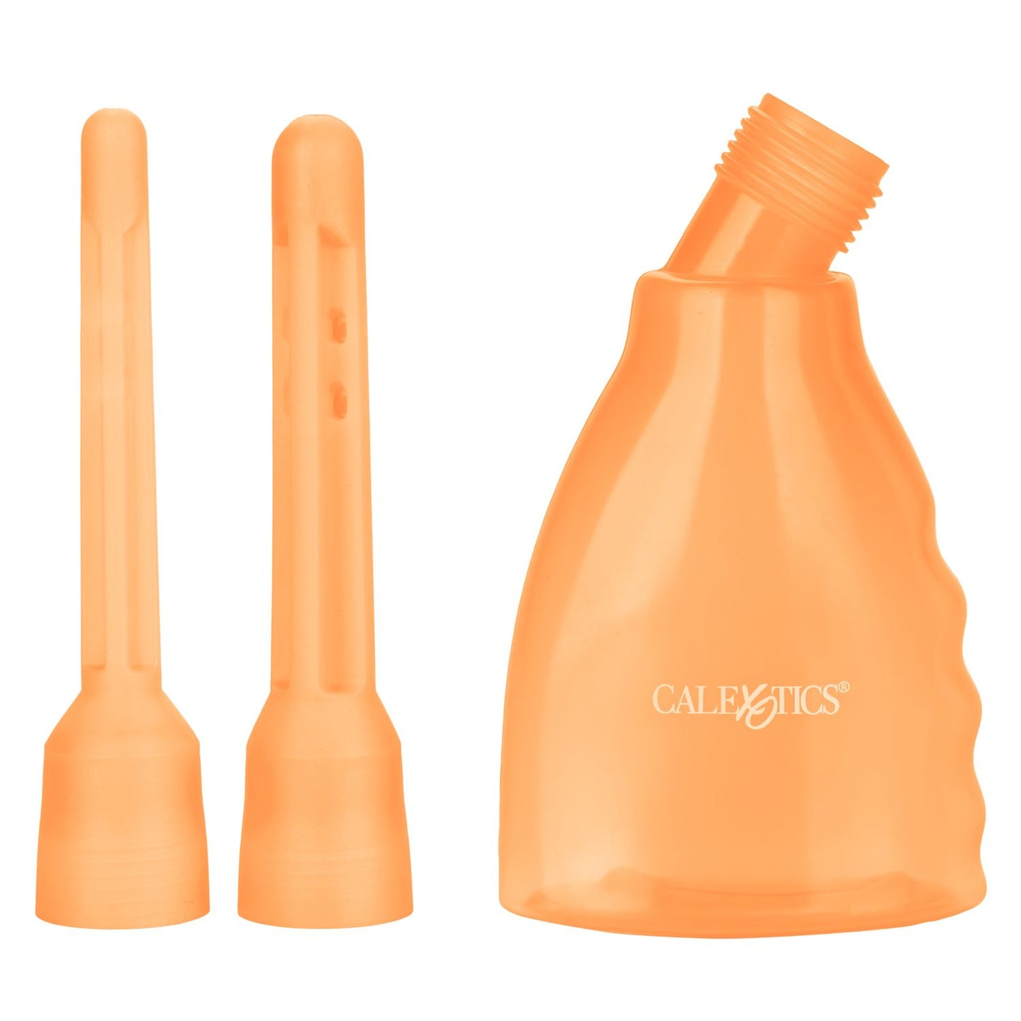 Enema Higiene Intima Anal Vaginal Unisex Ducha Dos Nodulos Naranja