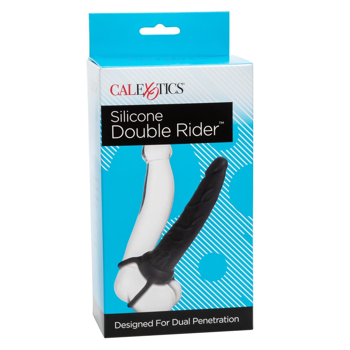 Dildo Con Anillo Para Doble Penetración Negro Silicone Double Rider