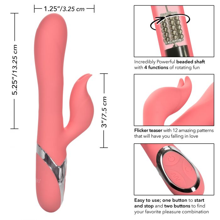 Vibrador Y Rotación Recargable Punto G, Clitoris Enchanted Tickler