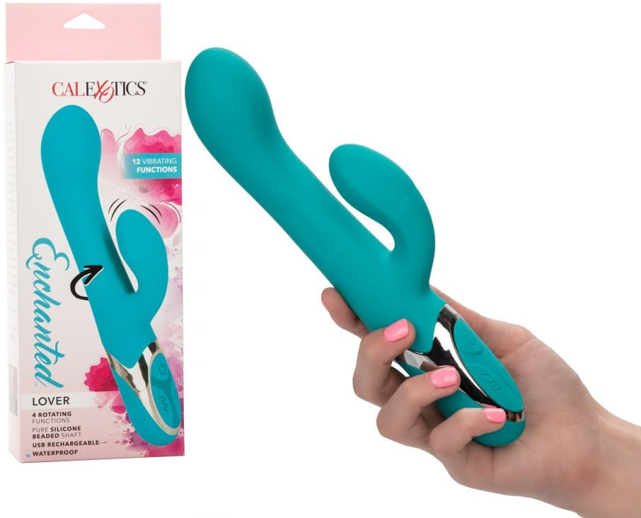 Vibrador Consolador Vibra Y Rota Recargable Muy Estimualmte Enchanted Lover