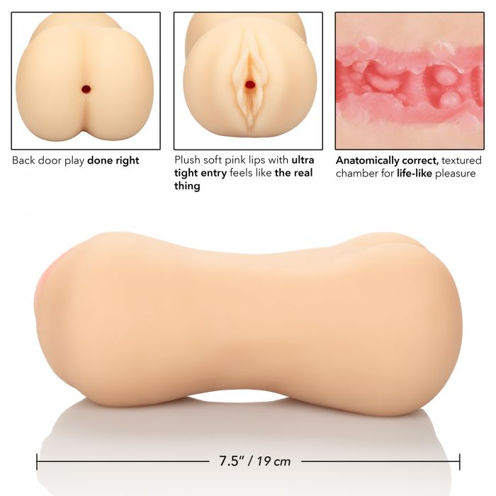 Super Masturbador Suave Vagina Y Ano Suave Doble Stroke It Pussy/Ass