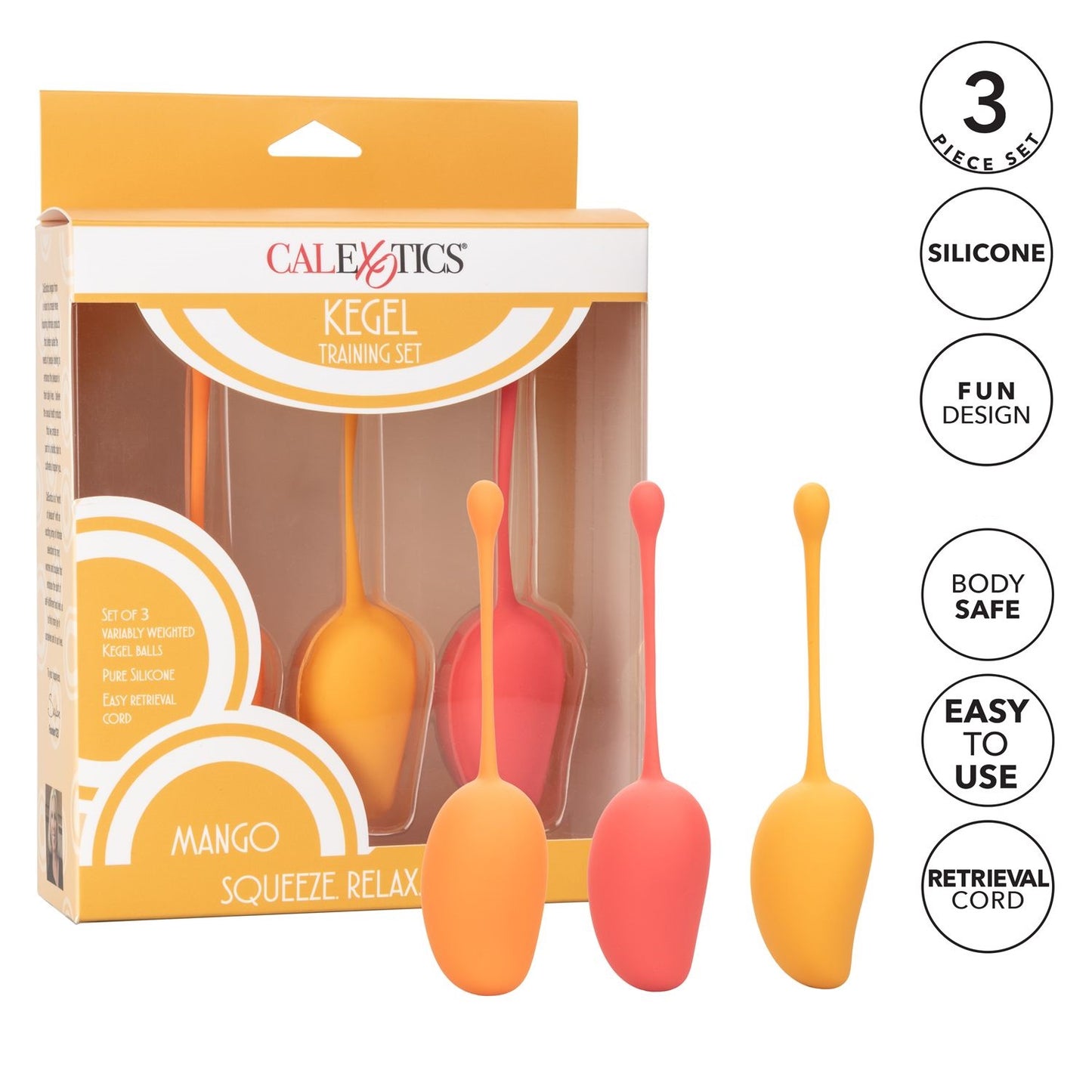 Bolas Kegel Silicon Ejercicios Piso Pelvico Kegel Training Set Mango
