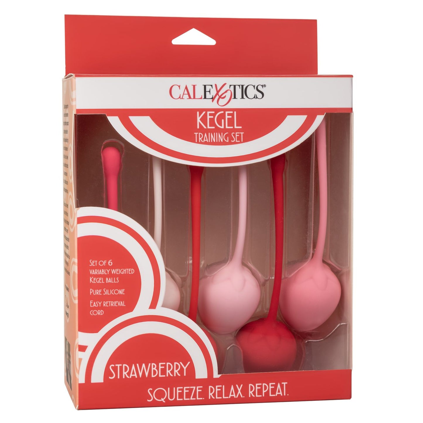Bolas Kegel Silicon Ejercicios Piso Pelvico Set 6pz Fresitas Kegel Training Set Strawberry