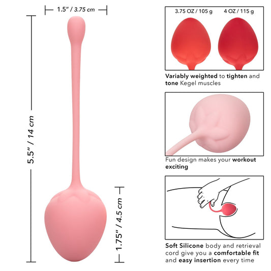 Bolas Kegel Silicon Ejercicios Piso Pelvico Set 6pz Fresitas Kegel Training Set Strawberry