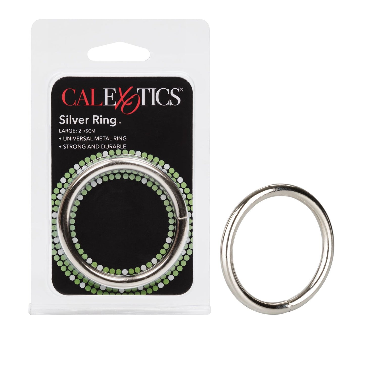 Anillo Metal Grande Cock Ring Pene Prolonga Erección Silver Ring Large