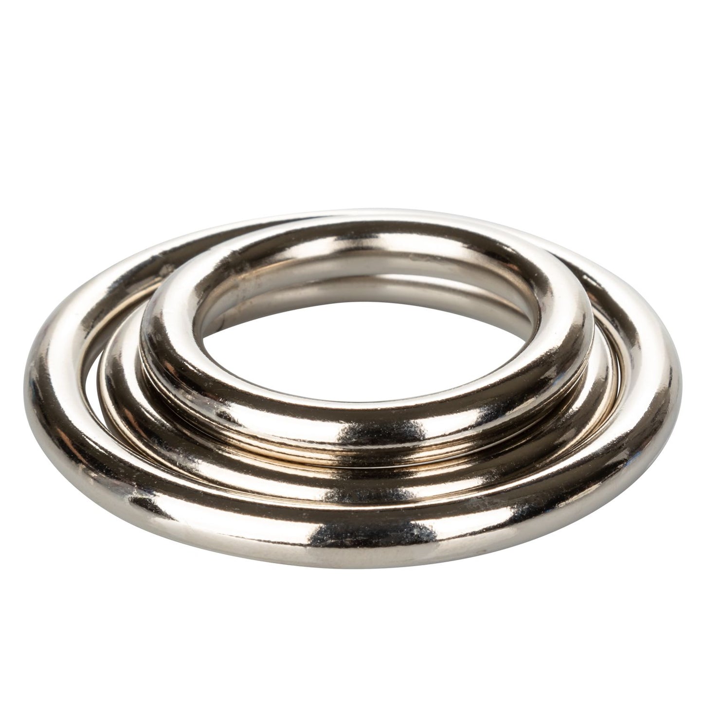 Anillo Metálico Aro Pene Potentes Erecciónes Cock Silver Set Silver Ring Set