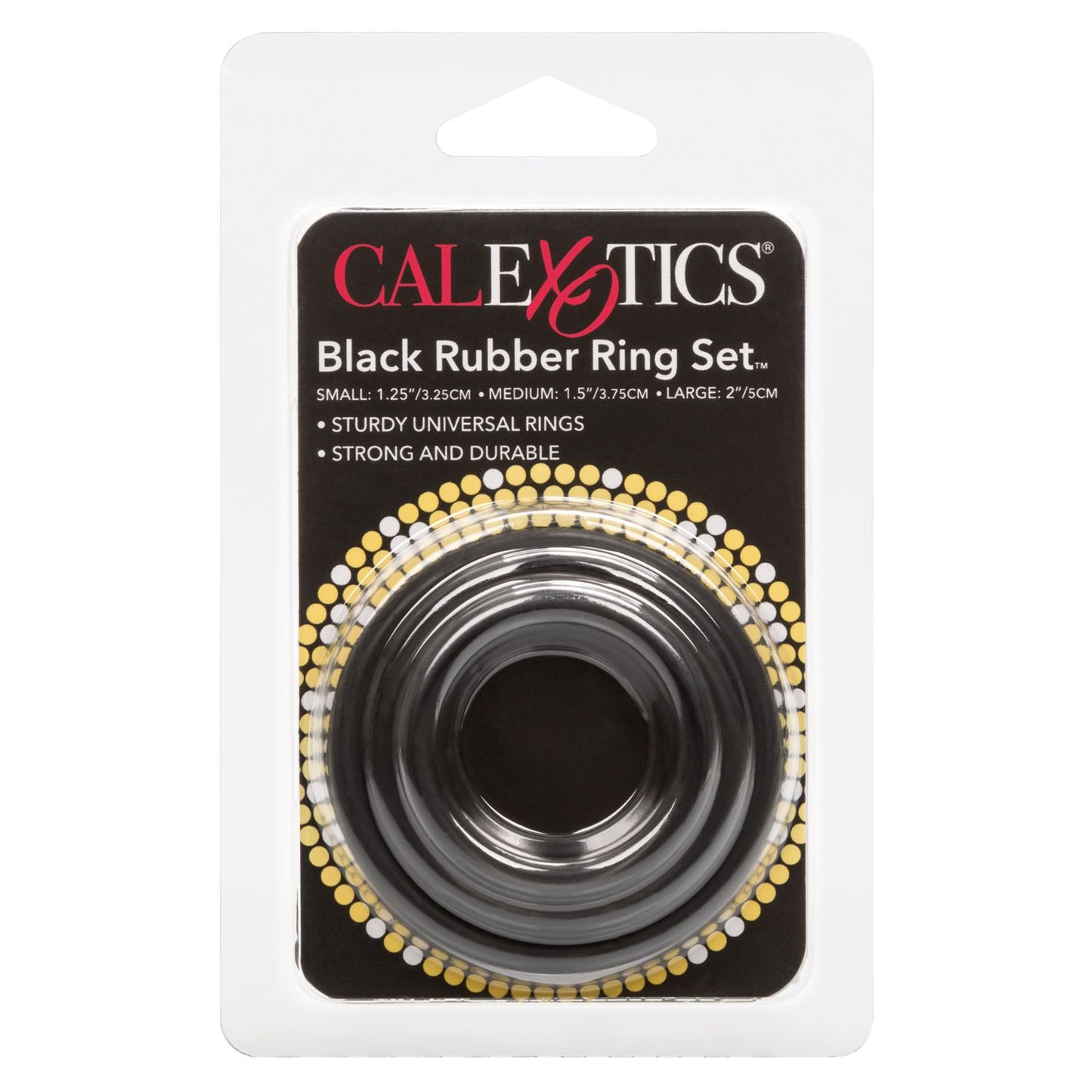 Anillo Pene Y Bolas Cock Ring Fuertes Erecciones Black Rubber Ring Set