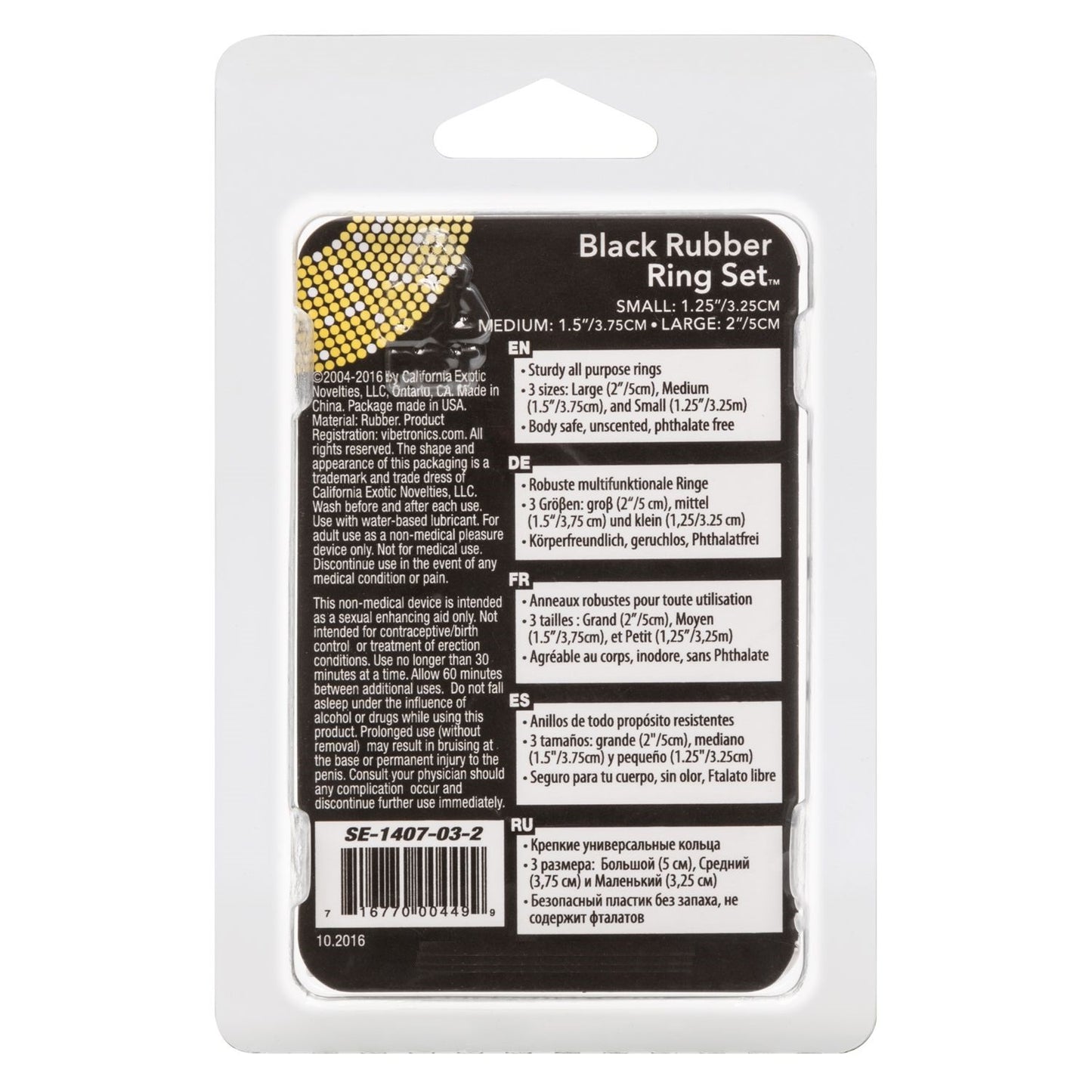 Anillo Pene Y Bolas Cock Ring Fuertes Erecciones Black Rubber Ring Set