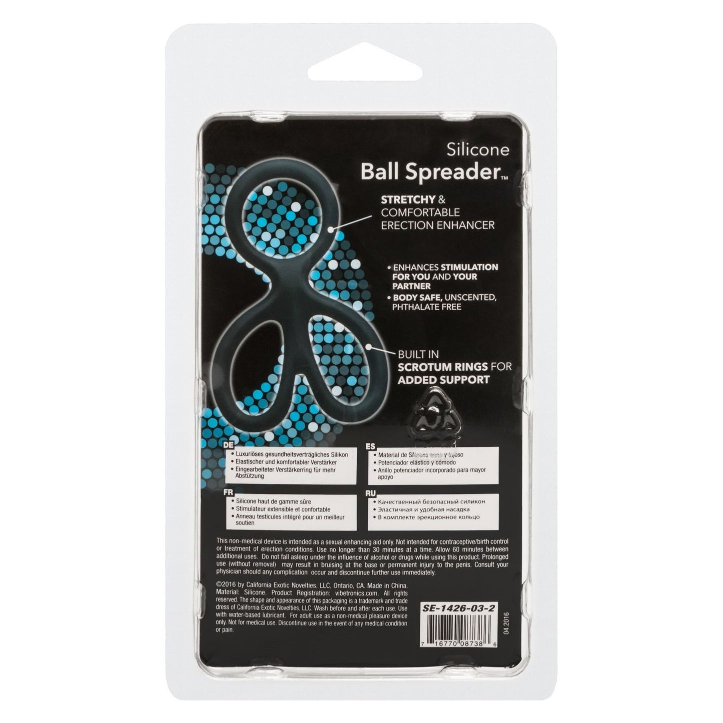 Anillo Pene Y Testiculos, Fuertes Erecciones Cock Ring Liga Silicone Ball Spreader