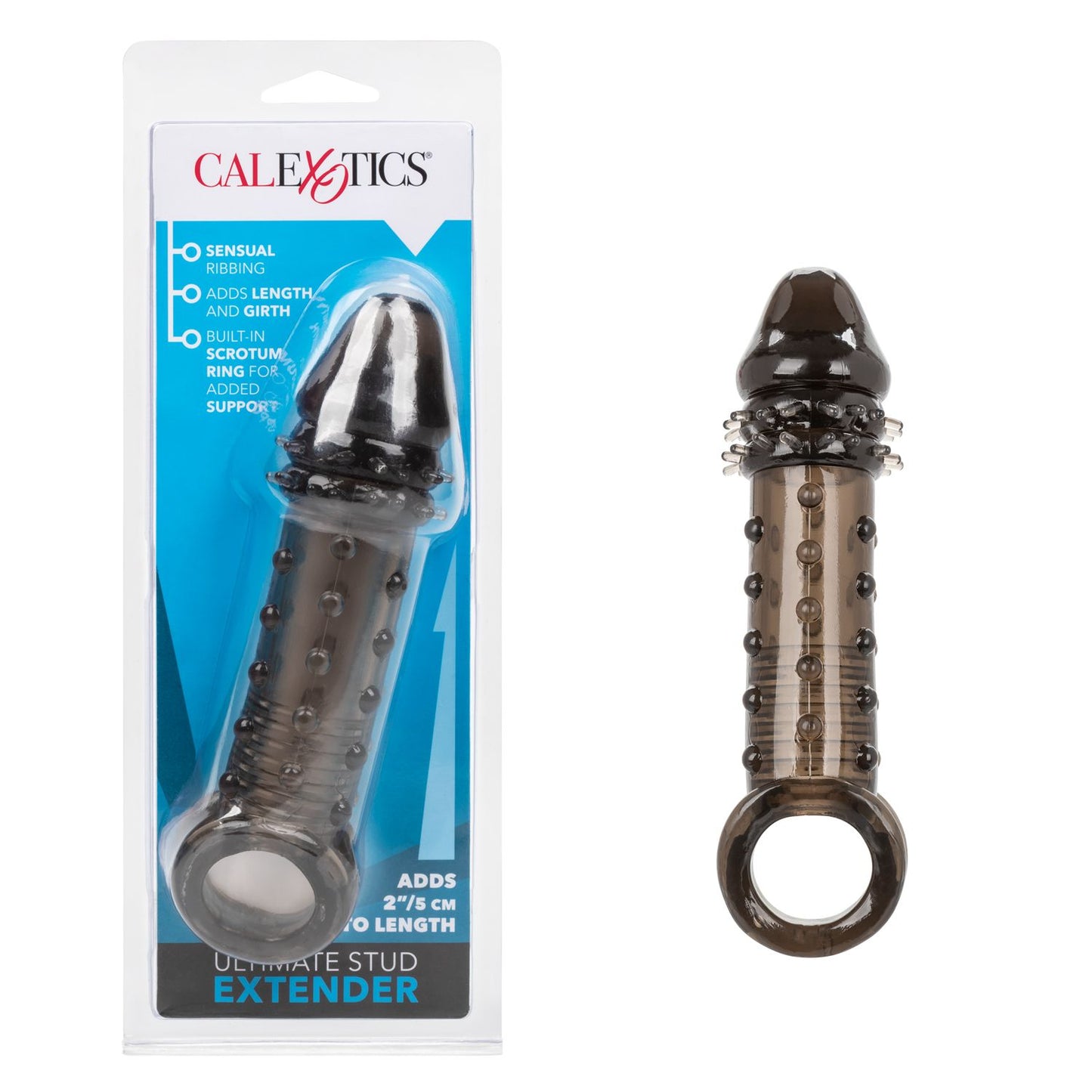 Funda Pene Sujetador Ultra Estimulante Textura 2 Pulgadas Más Ultimate Stud Extender