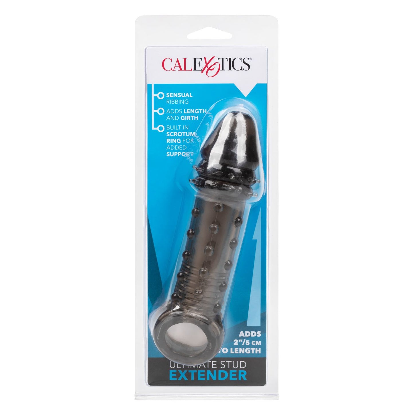 Funda Pene Sujetador Ultra Estimulante Textura 2 Pulgadas Más Ultimate Stud Extender
