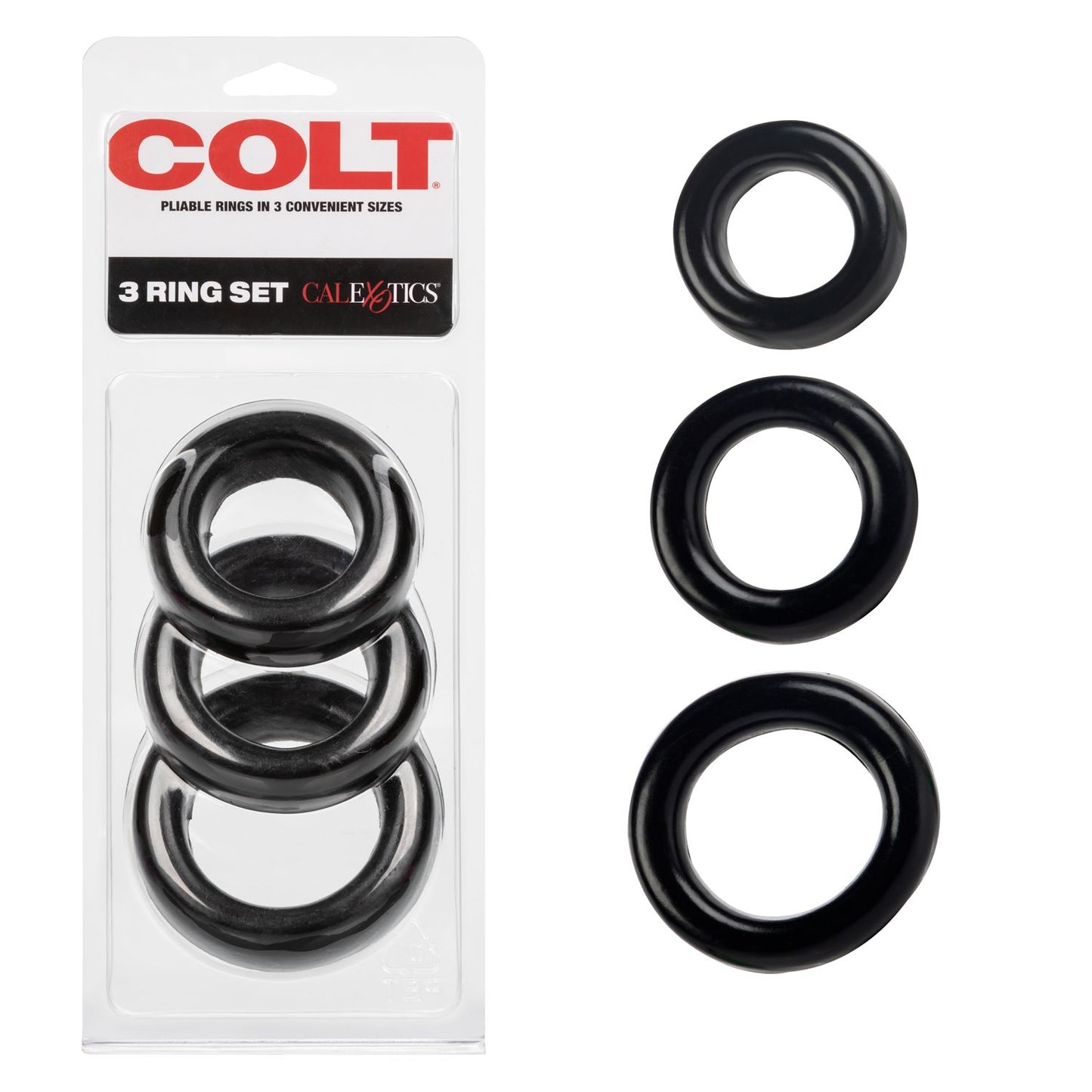 Anillos Extra Grandes, Anillo Set Pene Y Testículos Colt 3 Ring Set