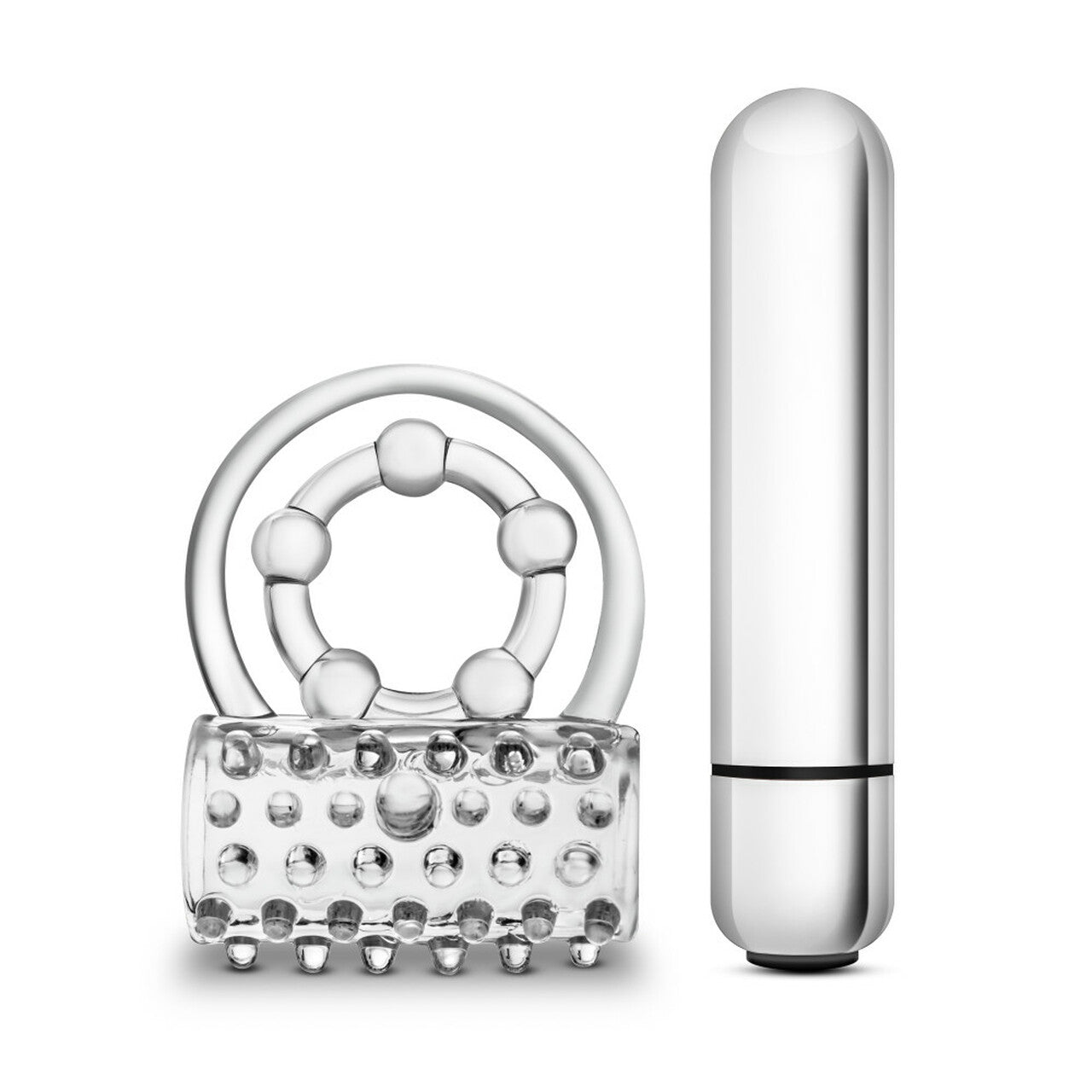Anillo Vibrador De Retención Retardar Estimula Clítoris Stay Hard - Vibrating Super Clitifier - Clear