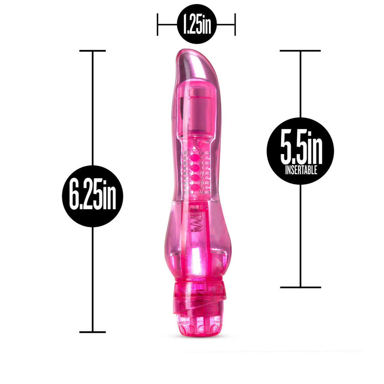 Vibrador Consolador Dildo 17cm Principiantes Muy Estimulante Naturally Yours - Cha Cha - Pink