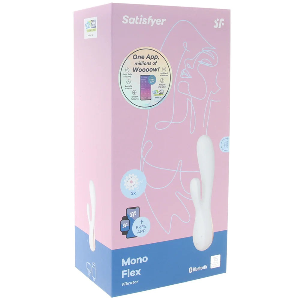 Vibrador Estimula Clitoris Punto G Satisfyer Mono Flex Vibe Blanco